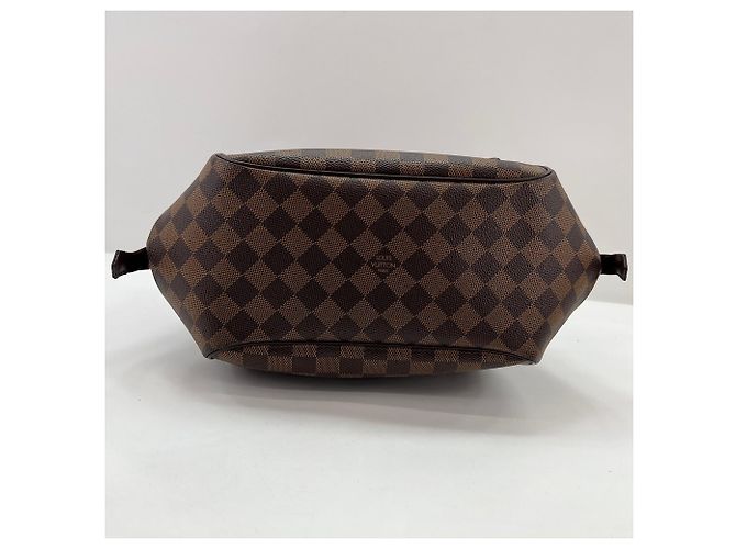 Borsa a Spalla Louis Vuitton Belem MM Marrone - vista 7