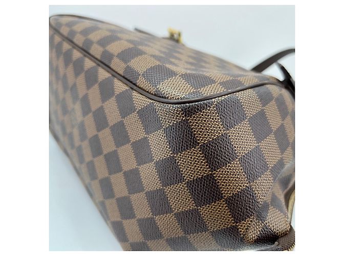 Borsa a Spalla Louis Vuitton Belem MM Marrone - vista 9