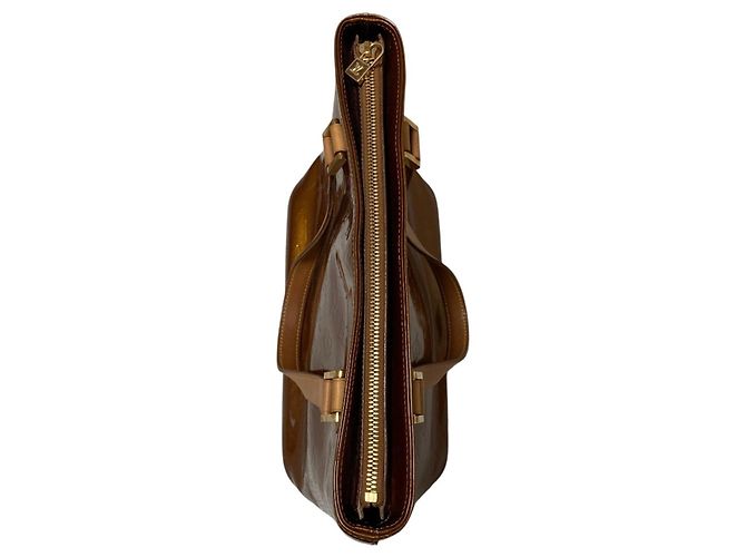 Borsa Louis Vuitton Monogram Vernis Houston Bronzo Monogramma - vista 4