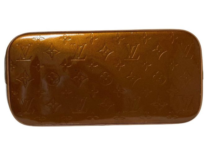 Borsa Louis Vuitton Monogram Vernis Houston Bronzo Monogramma - vista 5
