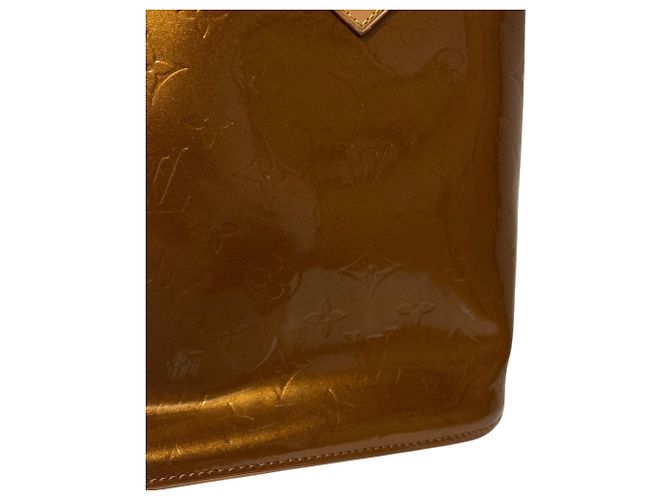 Borsa Louis Vuitton Monogram Vernis Houston Bronzo Monogramma - vista 7