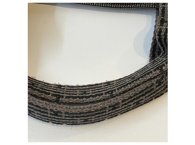 Hermès Hermes Herline MM Canvas Tote Bag Schwarz - Ansicht 10