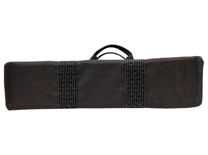 Hermès Hermes Herline MM Canvas Tote Bag Schwarz - Ansicht 5