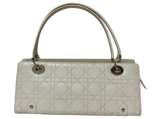 Borsa Christian Dior Lady Bianco - vista 2