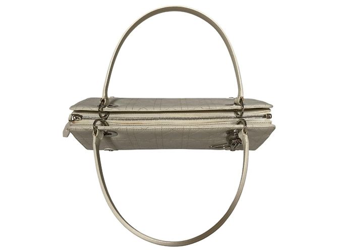 Borsa Christian Dior Lady Bianco - vista 4