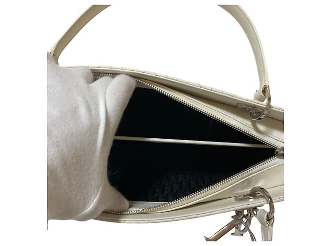 Borsa Christian Dior Lady Bianco - vista 9