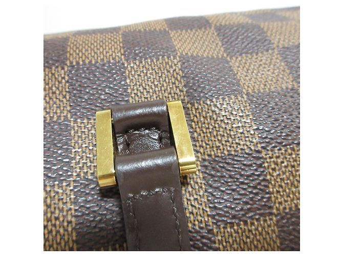 Borsa Louis Vuitton Damier Ebene Papillon PM Marrone - vista 15