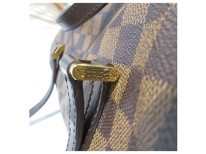 Borsa Louis Vuitton Damier Ebene Papillon PM Marrone - vista 17