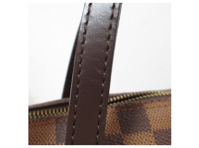 Borsa Louis Vuitton Damier Ebene Papillon PM Marrone - vista 18