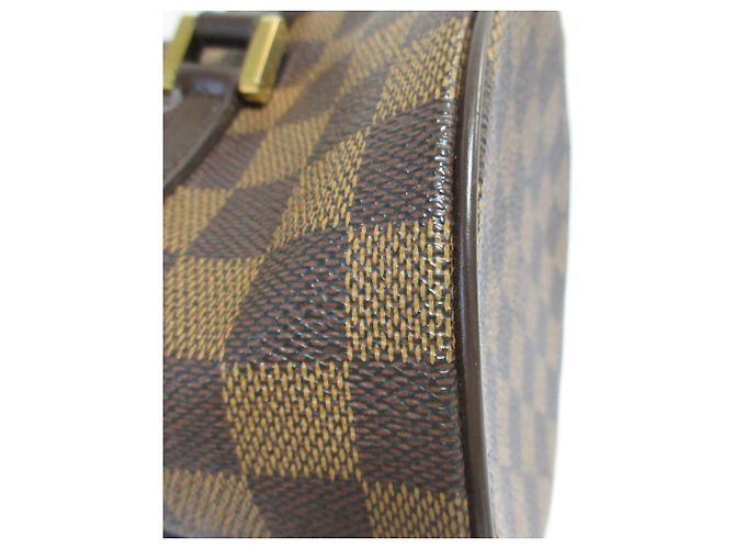 Borsa Louis Vuitton Damier Ebene Papillon PM Marrone - vista 5