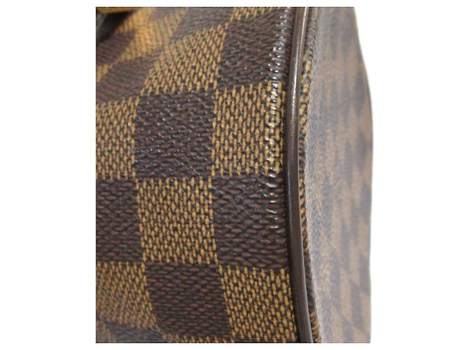 Borsa Louis Vuitton Damier Ebene Papillon PM Marrone - vista 7