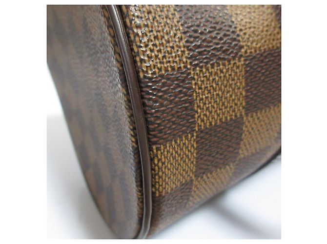 Borsa Louis Vuitton Damier Ebene Papillon PM Marrone - vista 8