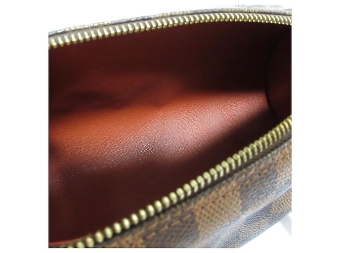 Borsa Louis Vuitton Damier Ebene Papillon PM Marrone - vista 9