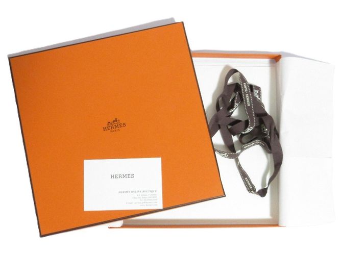 Hermès Sciarpa Hermes Carre 90 Voltes et Pirottes Beige - vista 11
