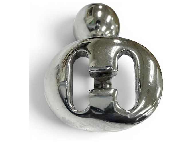 Hermès Hermes 925 H-Logo Hallmark Cufflinks Silvery - view 2