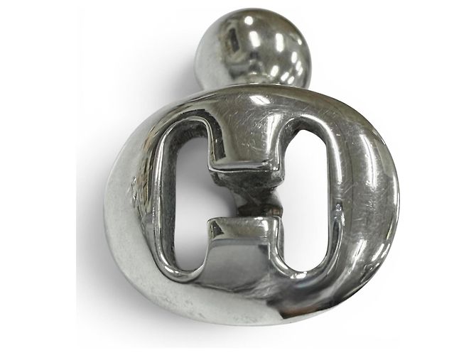 Hermès Hermes 925 H-Logo Hallmark Cufflinks Silvery - view 3