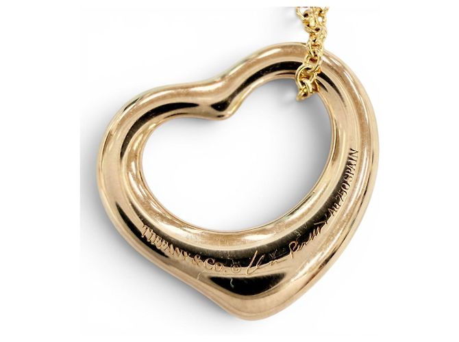 Tiffany & Co Collana con pendente Tiffany Open Heart D'oro - vista 11