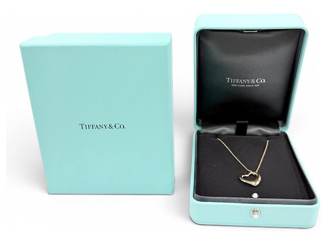 Tiffany & Co Collana con pendente Tiffany Open Heart D'oro - vista 2