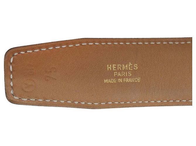 Hermès Hermes Vintage 1995 Constance Ledergürtel Reversibel Schwarz - Ansicht 10