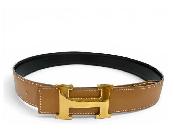 Hermès Hermes Vintage 1995 Constance Ledergürtel Reversibel Schwarz - Ansicht 4