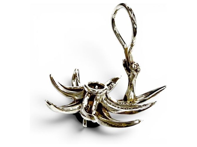 Orecchini a clip Onyx Fireworks di Tiffany & Co. Nero Argento - vista 4
