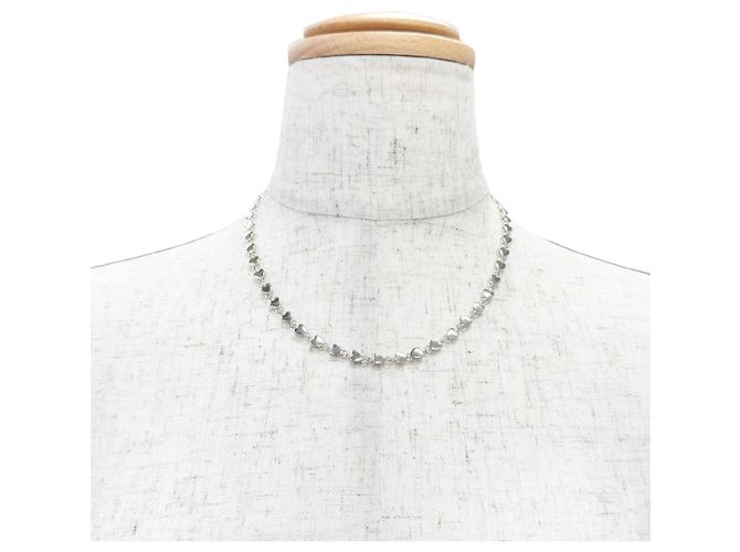 Tiffany & Co Collier Tiffany Vintage Puff Heart Argenté - vue 2