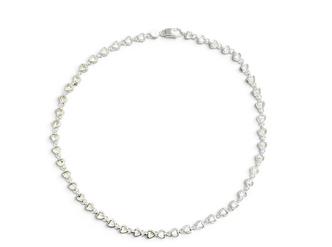 Tiffany & Co Collier Tiffany Vintage Puff Heart Argenté - vue 3