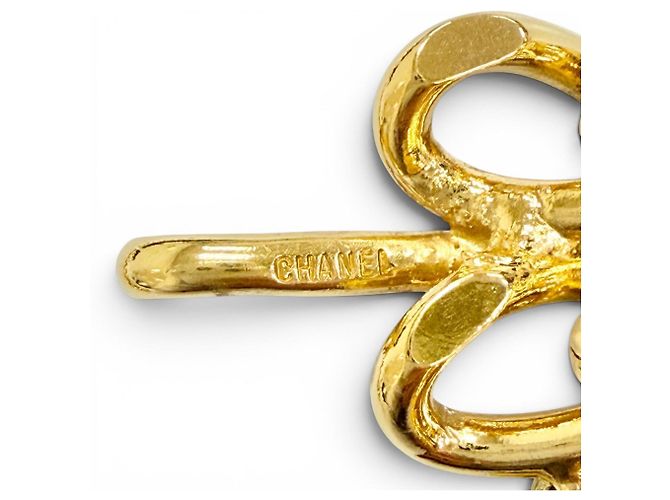 Doppelketten-Gürtel mit Chanel Logo Parfümflakon-Anhänger Golden - Ansicht 7