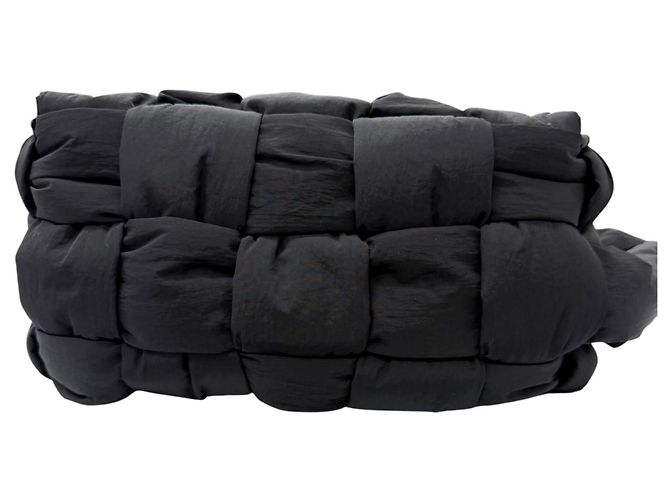 Borsa Bottega Veneta Padded Tech Cassette Nero - vista 3