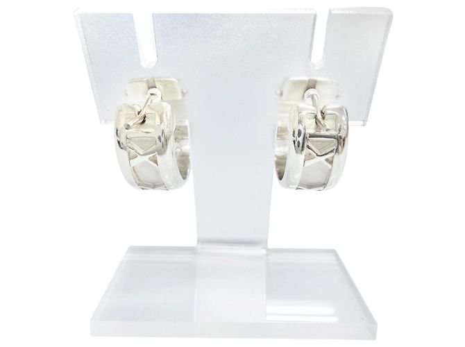 Tiffany & Co Orecchini a cerchio Tiffany Atlas in argento sterling 925 - vista 3