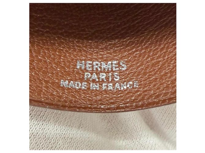 Hermès Hermes Vintage Box Calf Leather Necklace Golden - view 6