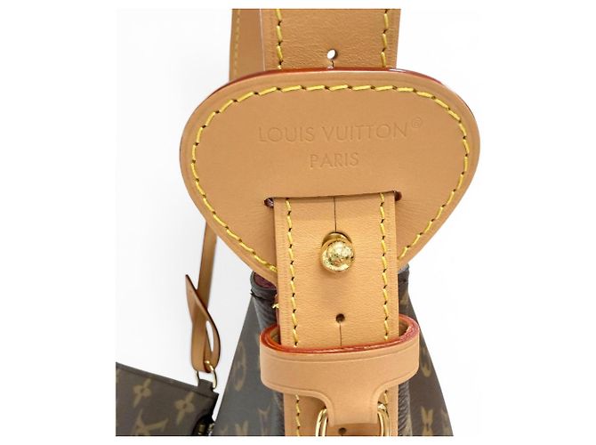 Borsa bucket in tela Monogram Louis Vuitton Marrone - vista 12