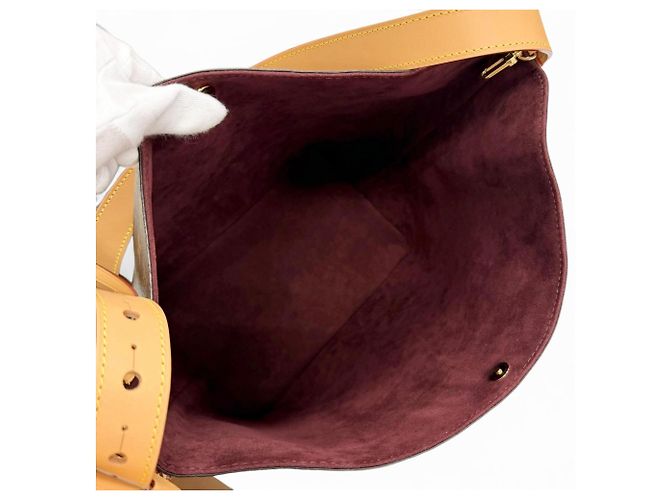 Borsa bucket in tela Monogram Louis Vuitton Marrone - vista 7