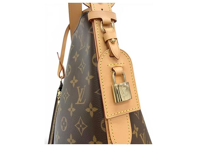 Borsa bucket in tela Monogram Louis Vuitton Marrone - vista 9