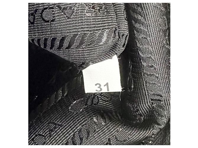 Borsa Tote Terry 1BG130 Prada Nero Bianco - vista 11