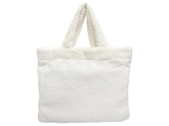 Borsa Tote Terry 1BG130 Prada Nero Bianco - vista 3