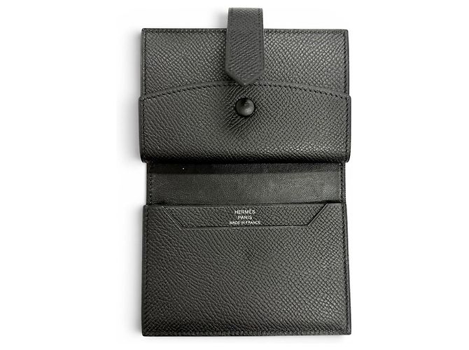Hermès Cartera mini bi-fold Hermes Bearn Negro - vista 6