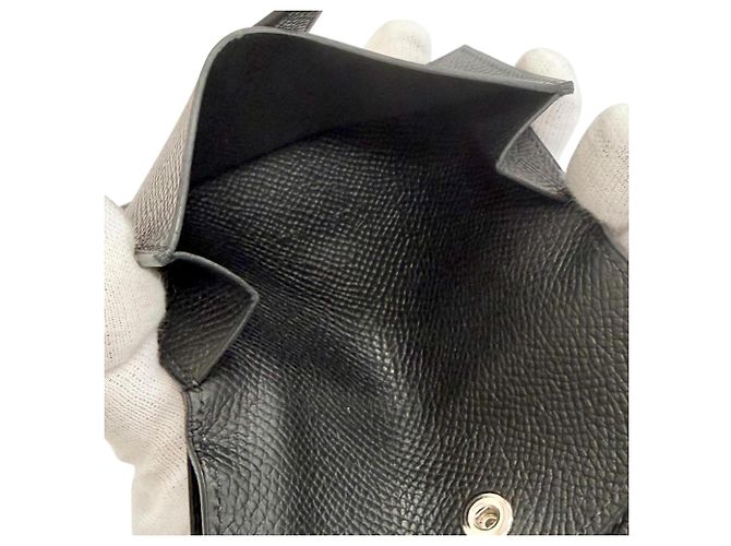 Hermès Cartera mini bi-fold Hermes Bearn Negro - vista 7