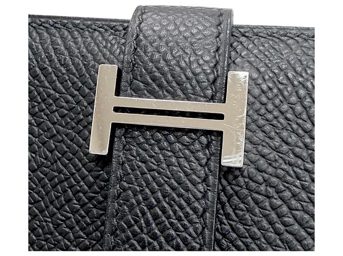 Hermès Cartera mini bi-fold Hermes Bearn Negro - vista 9