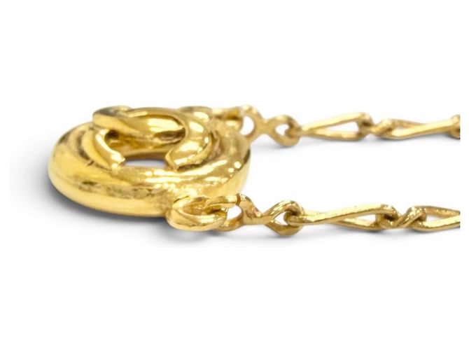 Collana Chanel Vintage Circle Coco Mark D'oro - vista 5