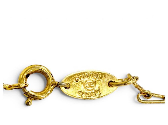 Collana Chanel Vintage Circle Coco Mark D'oro - vista 7
