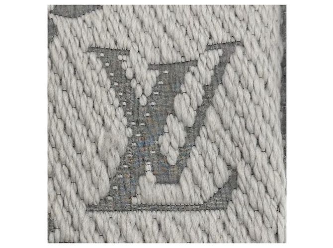 Stola in misto lana e seta Louis Vuitton Logo Mania - vista 6