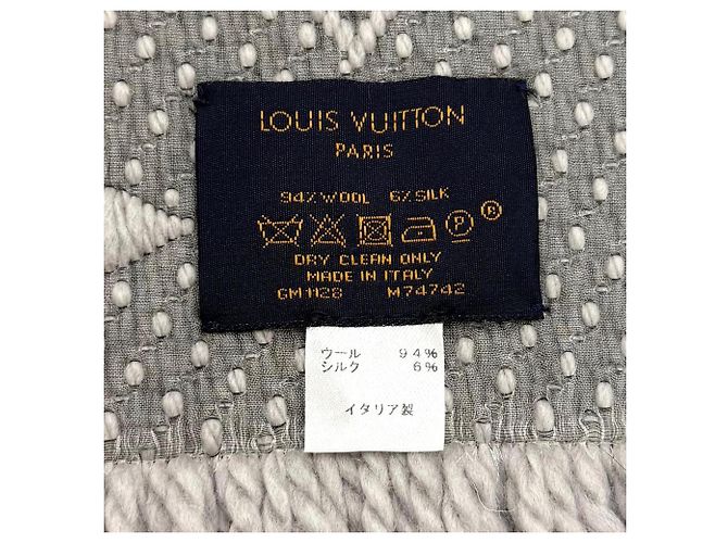 Stola in misto lana e seta Louis Vuitton Logo Mania - vista 7