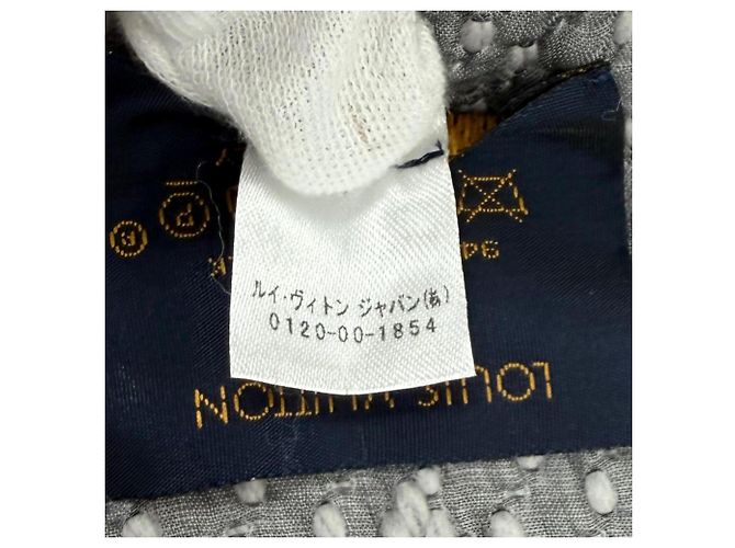 Stola in misto lana e seta Louis Vuitton Logo Mania - vista 8