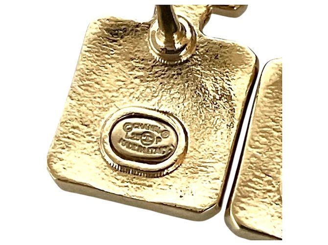 Orecchini a lobo motivo boccetta di profumo Chanel L25P Bianco D'oro - vista 4