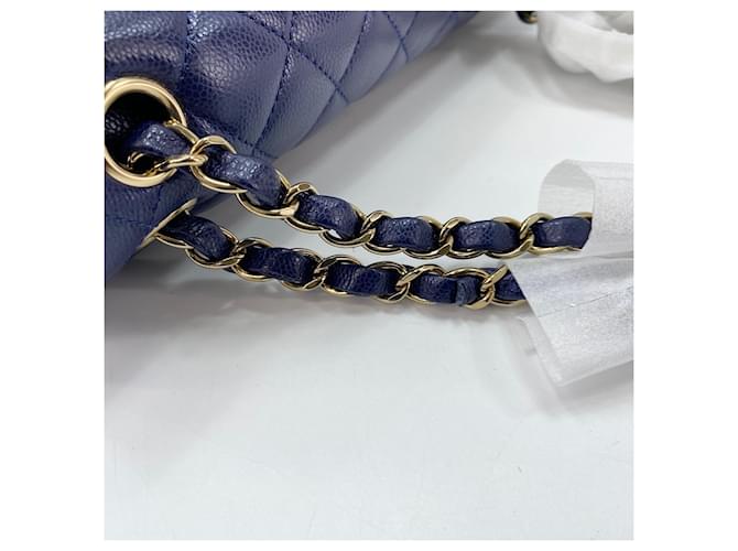 Borsa a tracolla Chanel Matelassé 25 Blu navy - vista 10