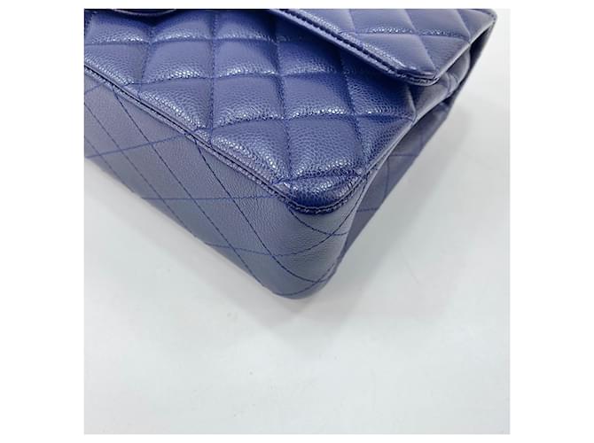 Borsa a tracolla Chanel Matelassé 25 Blu navy - vista 8