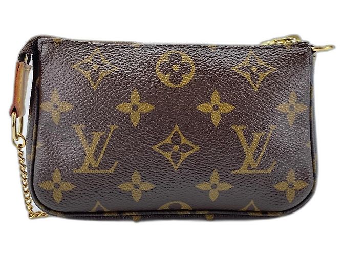 Borsa Louis Vuitton Mini Pochette Accessoires Marrone - vista 3