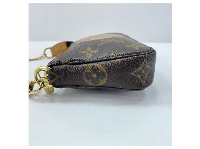 Borsa Louis Vuitton Mini Pochette Accessoires Marrone - vista 6