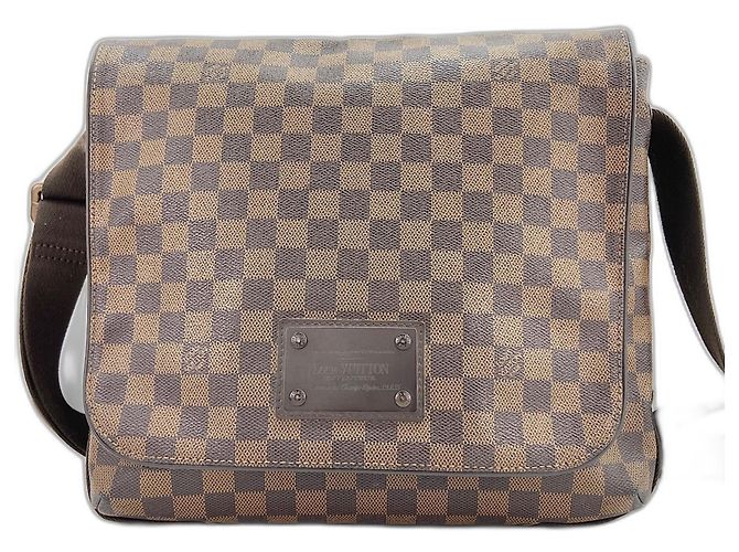 Borsa a Spalla Louis Vuitton Brooklyn MM - Marrone - vista 2